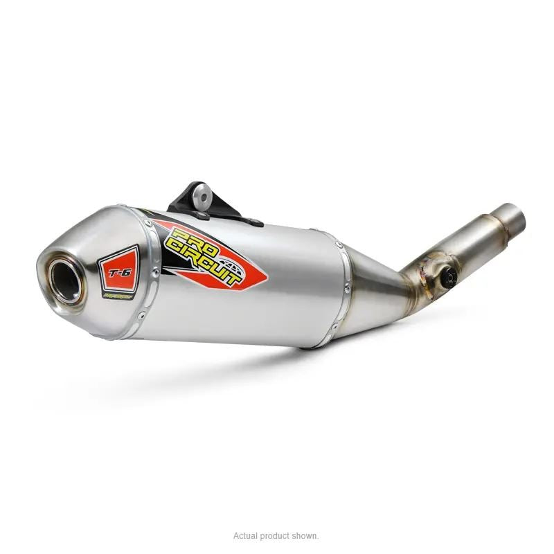 Pro Circuit T-6 Stainless Slip-On Silencer For Kawasaki KX 450 2019-2023